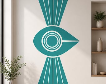 Eye of Horus Wall Decal, Egyptian Protection Symbol, Large Spiritual Art, Custom Color Vinyl