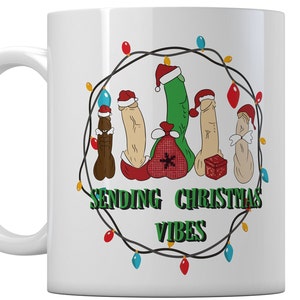 Funny Christmas Vibes Ceramic Coffee Mug - 11 oz