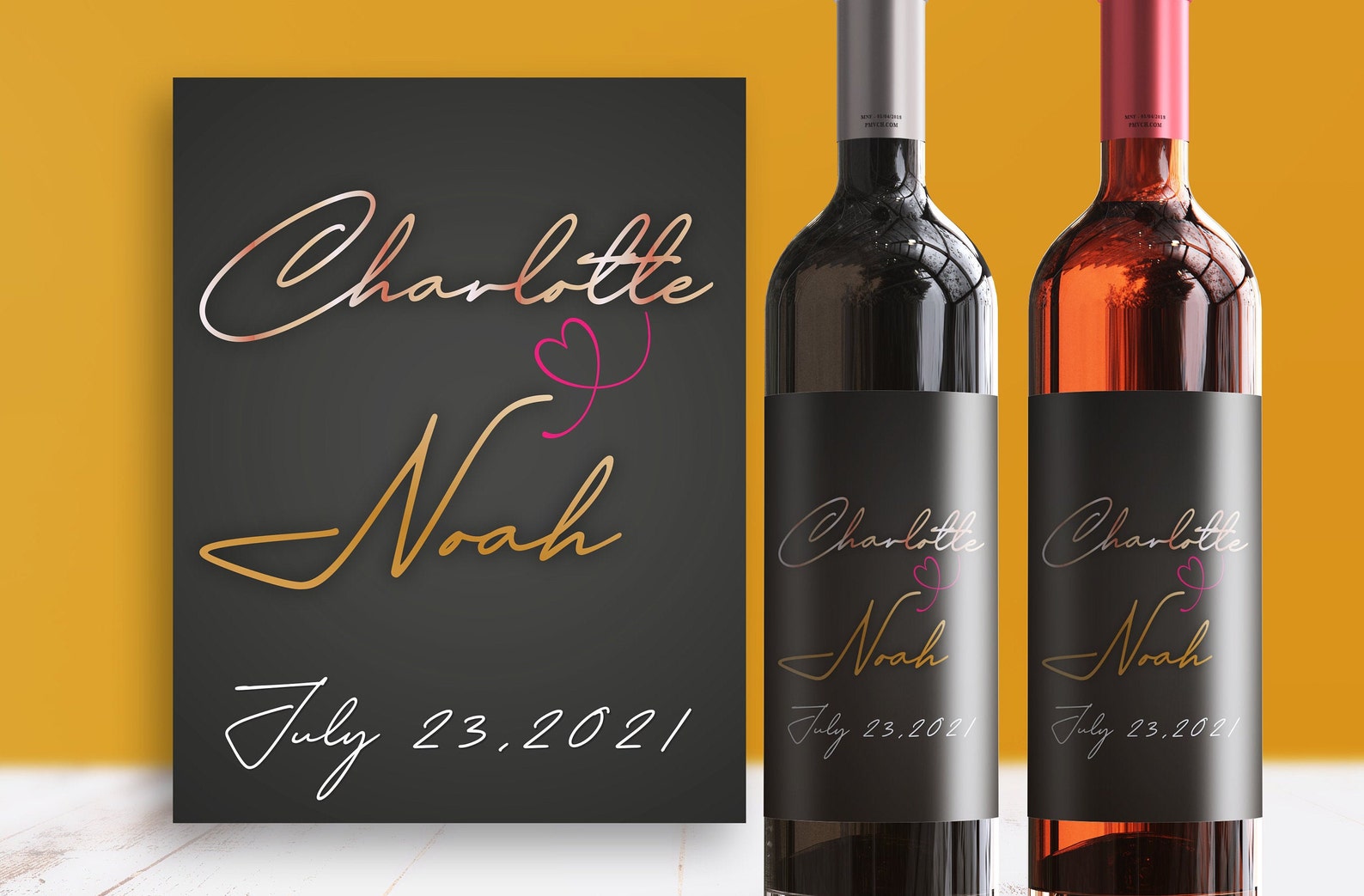 Personalized wedding wine bottle labels custom wine bottle etsy