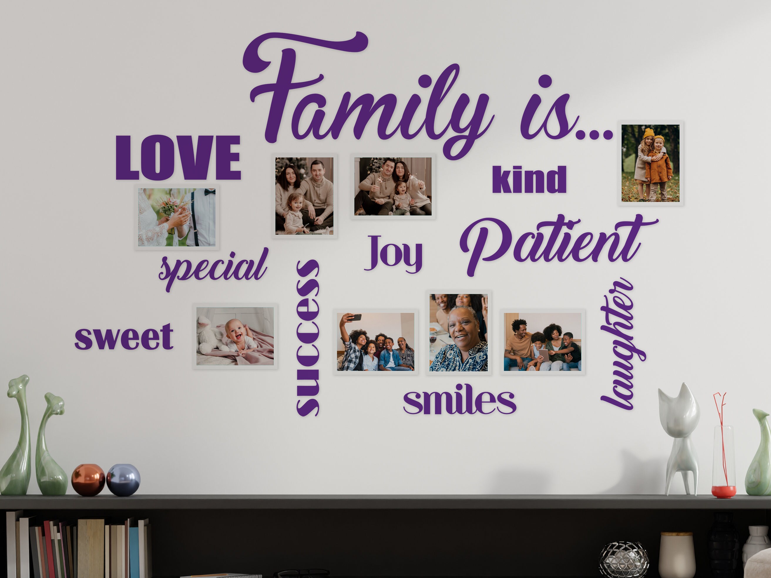 Family Wall Words Vinyl Decals Family Is Decals for Picture Etsy