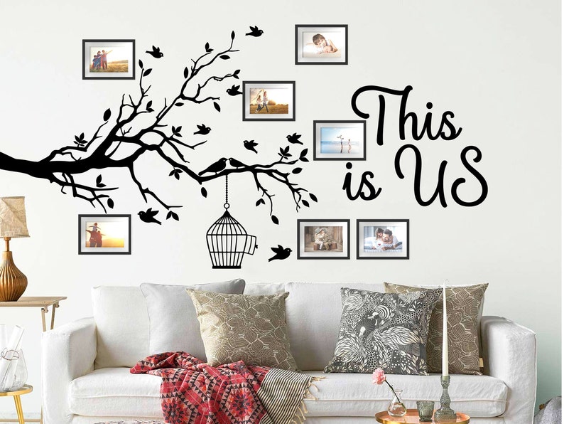 Family Tree Wall Decal: "this is Us" Home Decor Sticker - Etsy