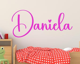 Vinilo decorativo personalizado con nombre: decoración de vinilo personalizada para habitación infantil