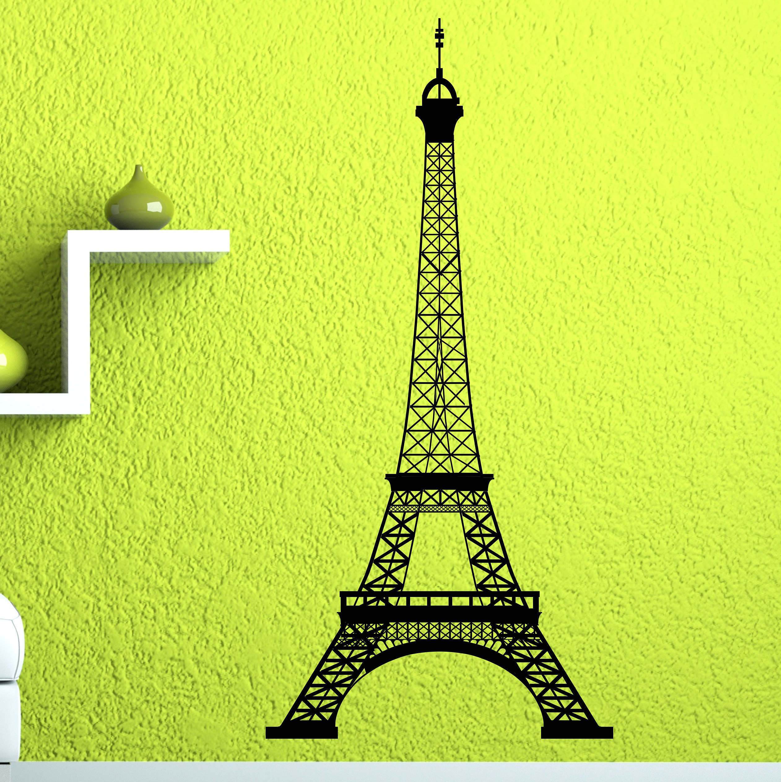 Eiffel Tower Wall Decal Paris Wall Decor Parisian Wall Art Etsy