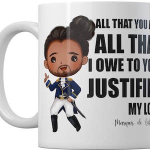 Marquis de Lafayette Mug: Hamilton Broadway Gift