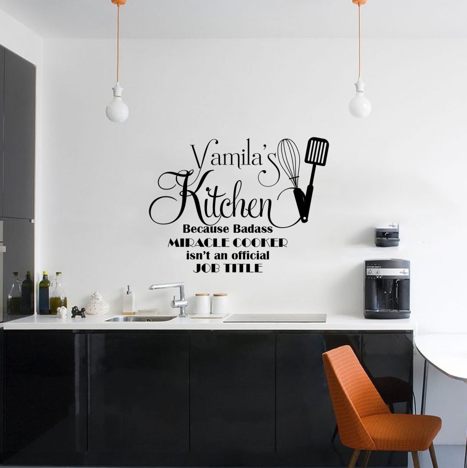 Custom Name Kitchen Wall Decal Rustic Kitchen Wall Decor Nanas - Etsy