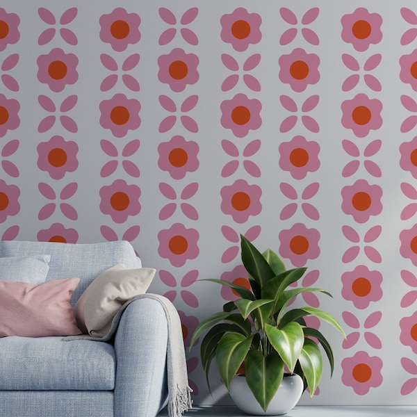 Retro Wall Decal Etsy