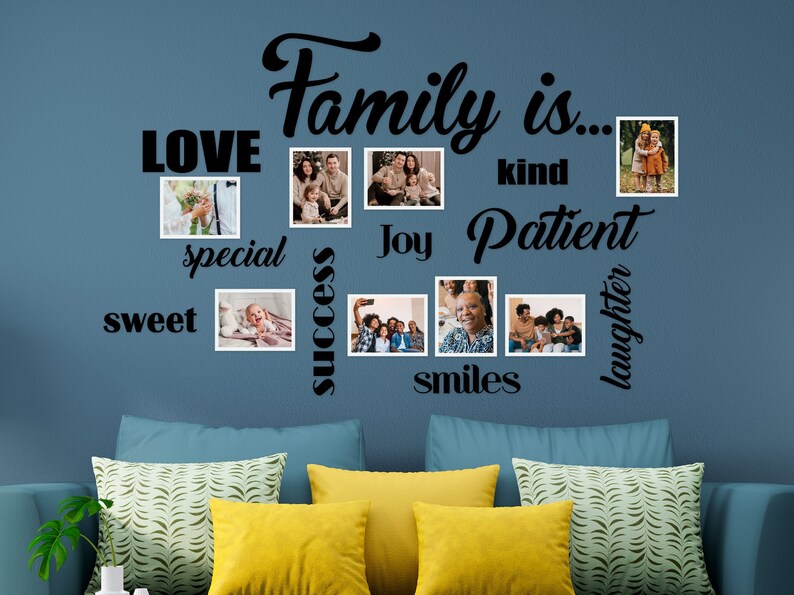 Family Wall Words Vinyl Decals Family Is Decals for Picture Etsy