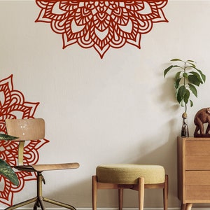 Mandala Wandtattoo | Komplizierter Vinyl-Aufkleber für Wohnkultur