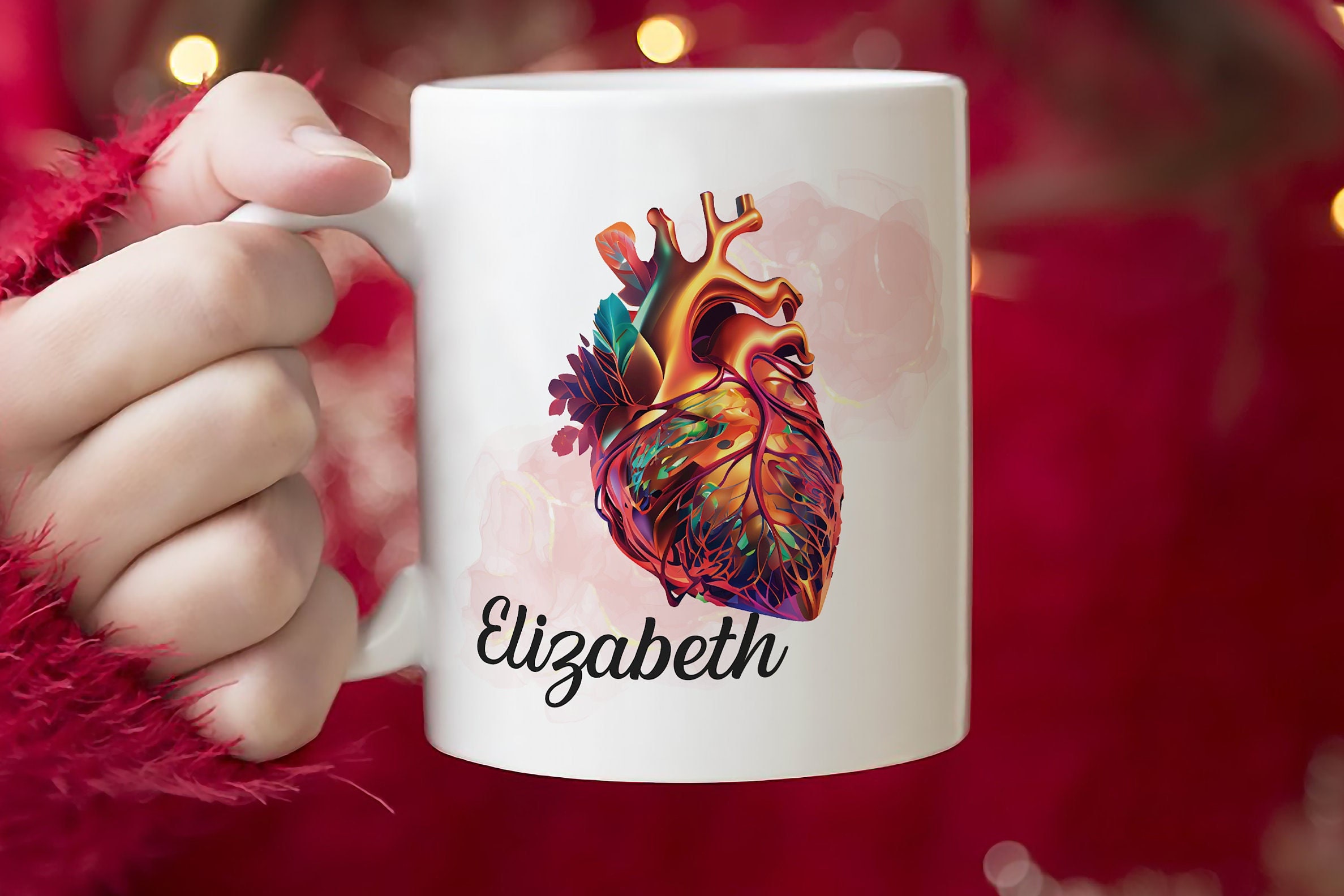 Cardiology Anatomical Heart Mug 20 oz | Medicine Gift