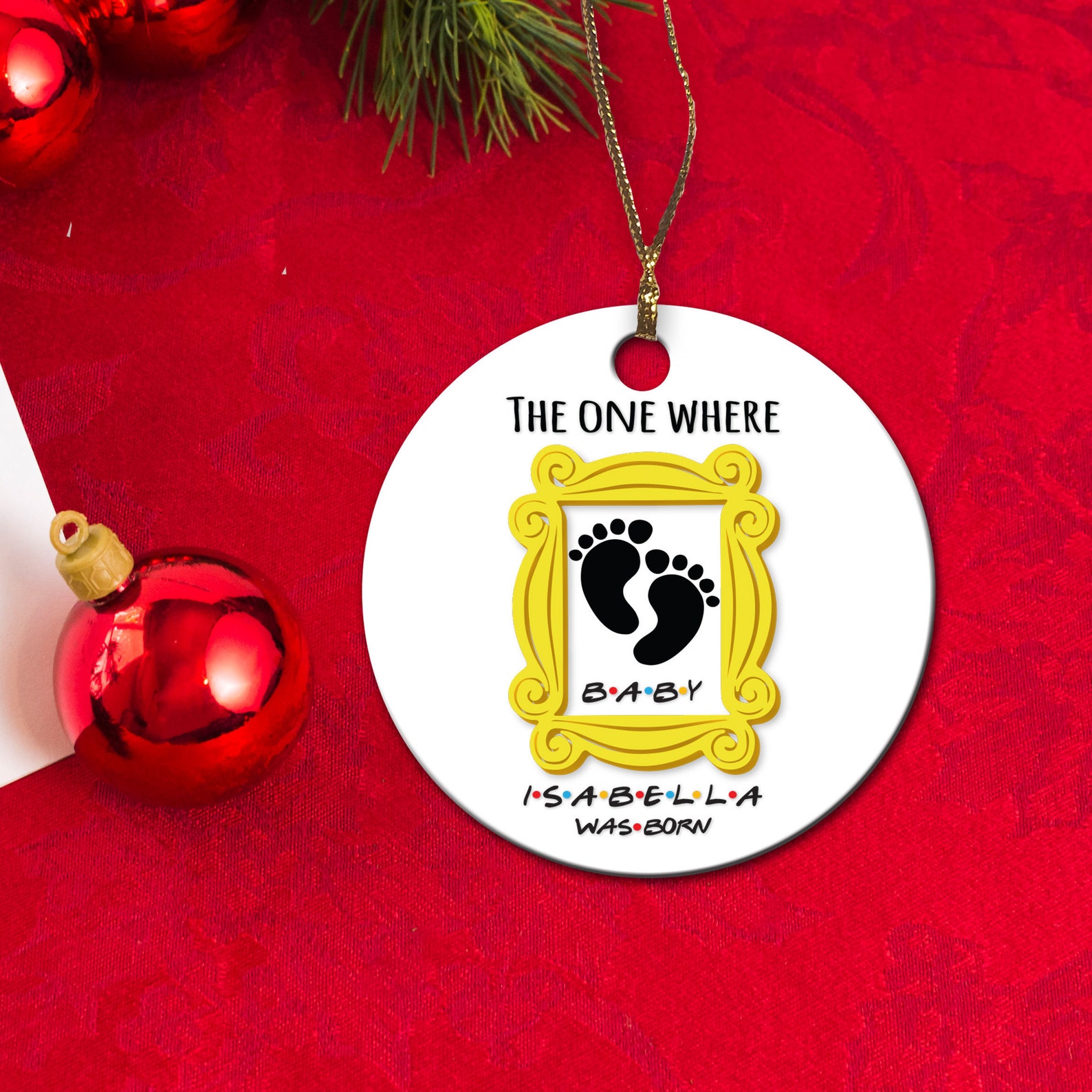 Personalized Friend Ornament Custom Christmas Ornament Etsy