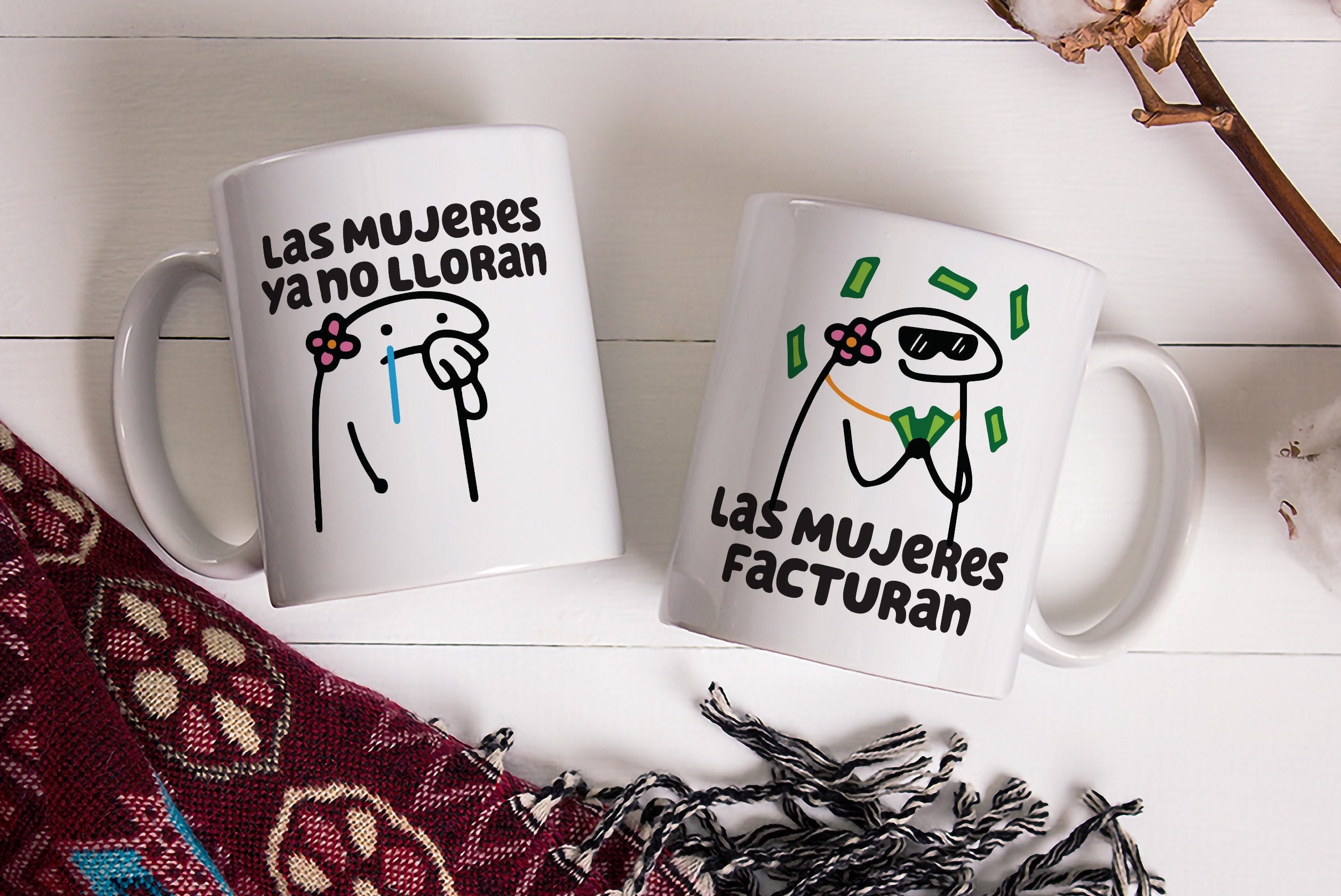 Las Mujeres Ya No Lloran Coffee Mug Funny Gift for Her, Valentine