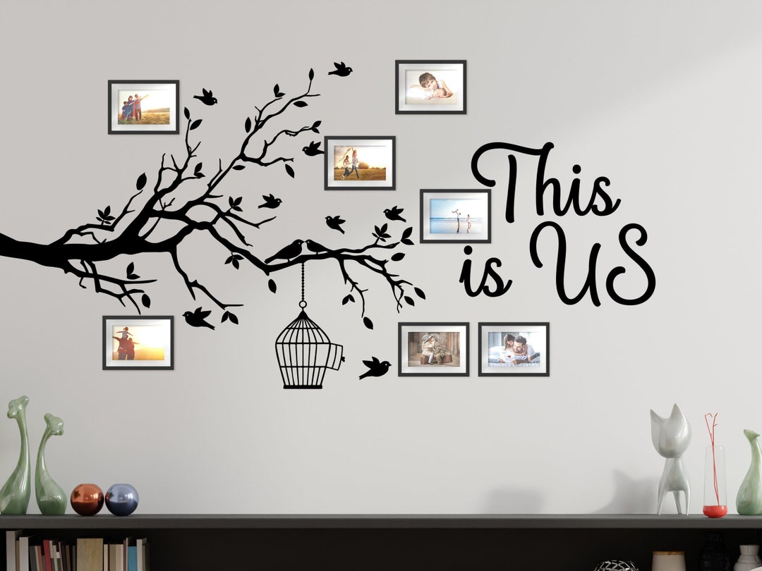 Family Tree Wall Decal: "this is Us" Home Decor Sticker - Etsy