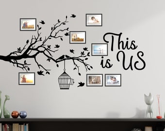 Adesivo murale con albero genealogico: "This Is Us" (Questo siamo noi)