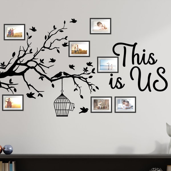 family Tree Wall Decal Tree Wall Decal Sticker, This Is Us Wall Decal Sticker Home decor Wall quote Sticker family