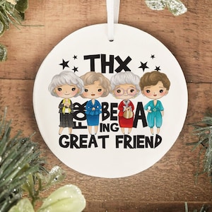 Golden Girls Christmas Ornament: Bea Arthur Ceramic Ornament