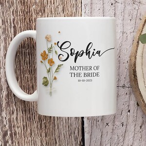 Elegante Mutter der Braut-Kaffeetasse | Ideales Geschenk für Mama