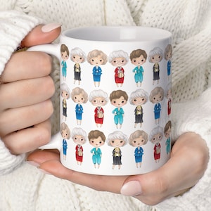 Golden Mug, Girls, Rose, Dorothy, Blanche, Sophia, Stay Golden Cartoon Mug