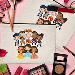 Hamilton Rise Up Makeup Bag: Schuyler Sisters Gift (9x6&quot; Linen)