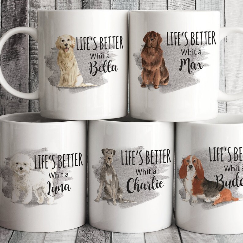 Personalized Dog Mug Dog Coffee Mug Pet Mug Dog Mugs Dog Etsy