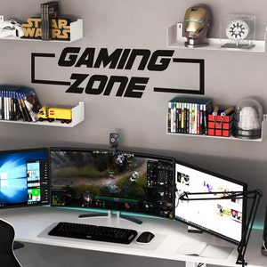Gaming Zone Wall Decal: Gamer Room Decor