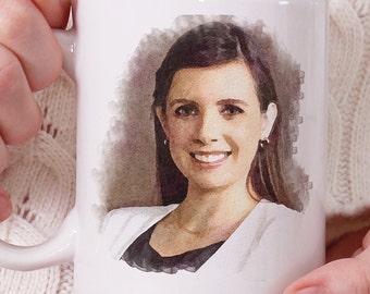 Custom Watercolor Photo Mug, Personalized Gift