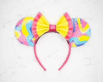 Retro Rollerblader | The Dream Doll Collection | Handmade Mouse Ears Headband