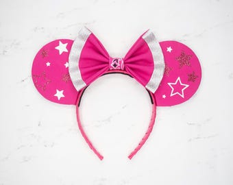 Pink Cowgirl | The Dream Doll Collection | Handmade Mouse Ears Headband