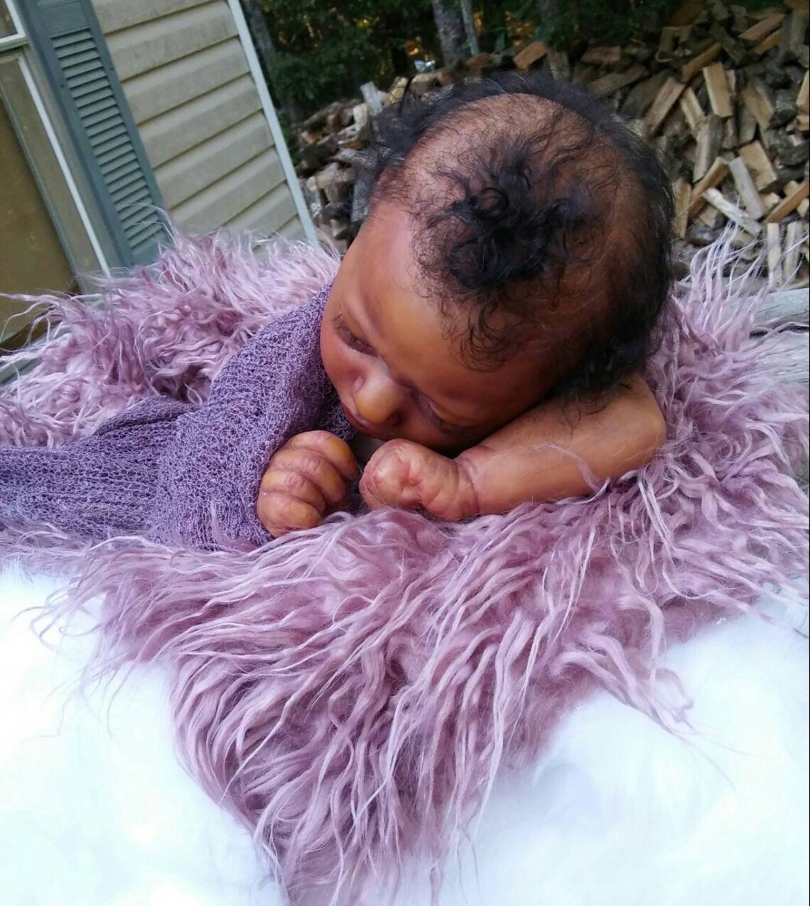 Reborn Doll. African American sleeping reborn baby girl Etsy