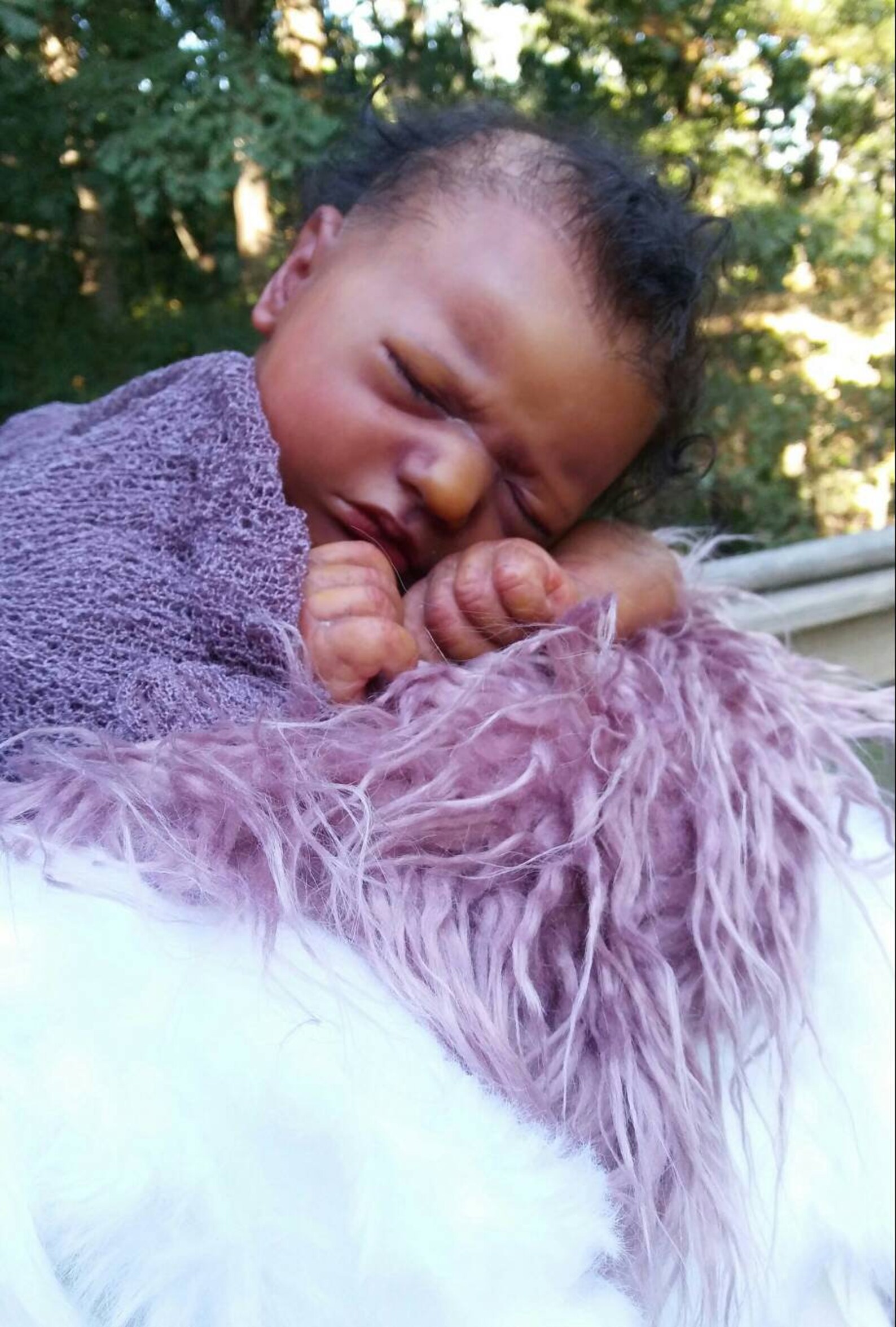 Reborn Doll. African American sleeping reborn baby girl Etsy