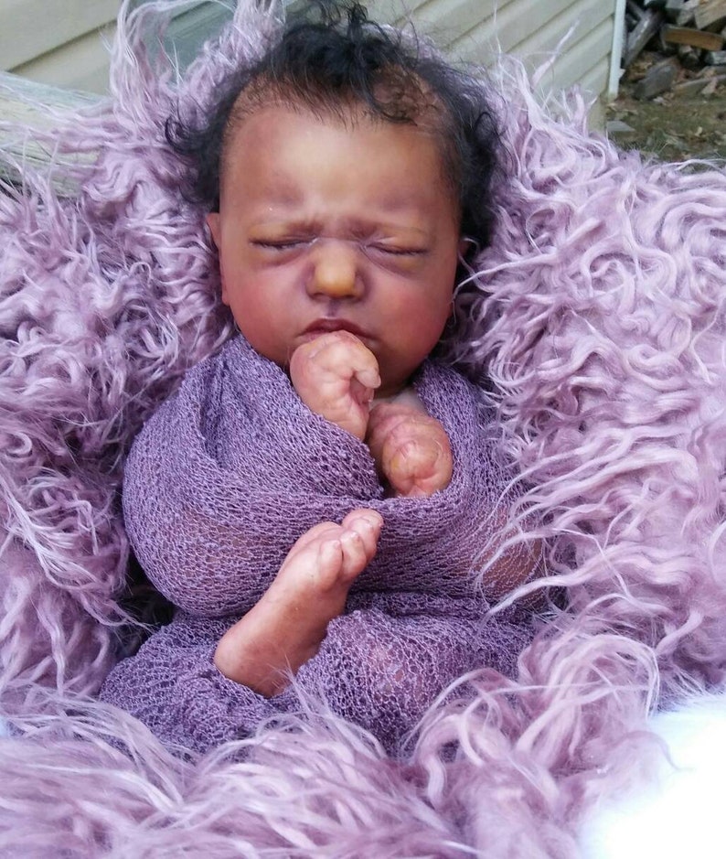 Reborn Doll. African American sleeping reborn baby girl Etsy