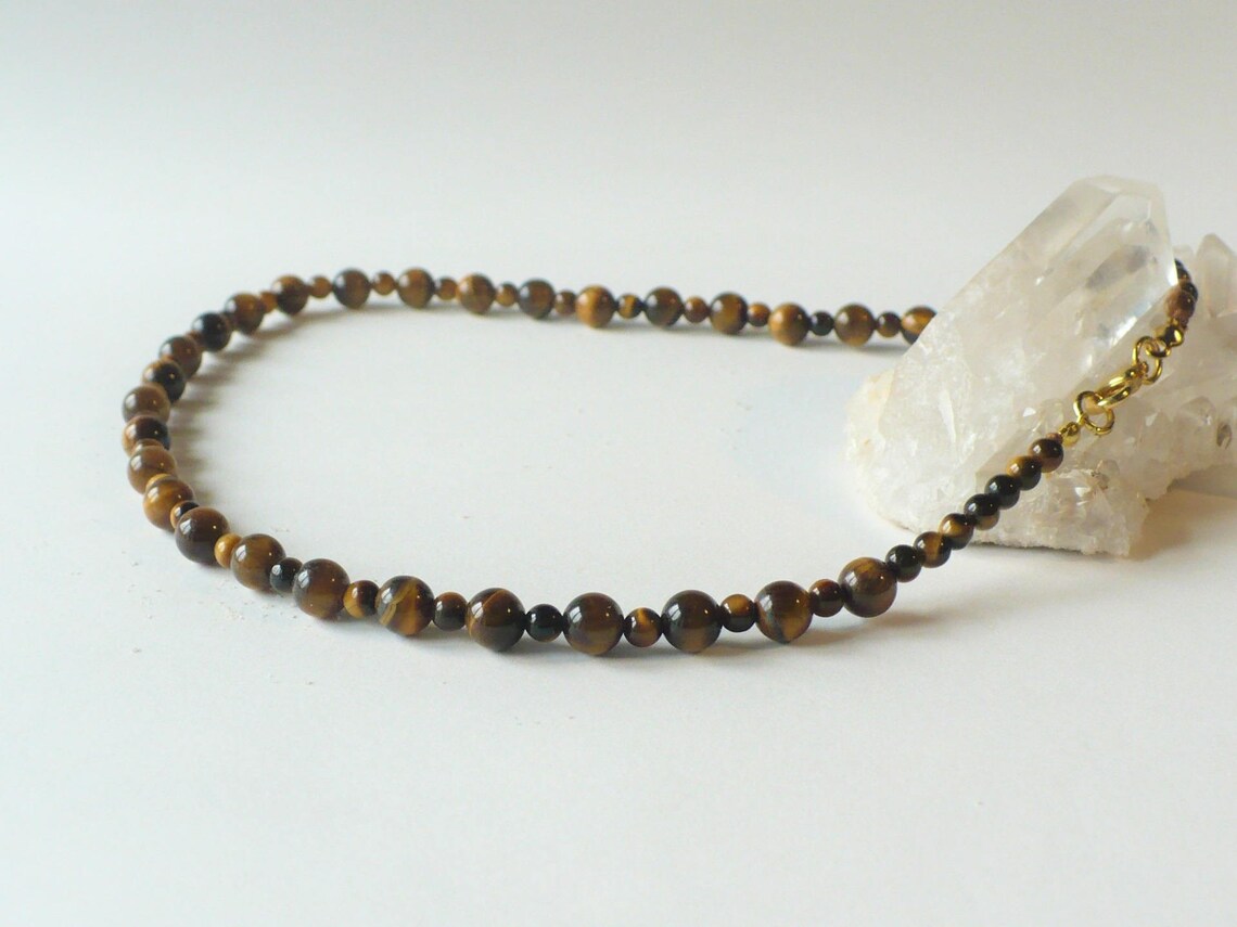 Ras De Cou/coller Double Rang Perles Coqullages Marron Clar | Vértable Perre Préceuse