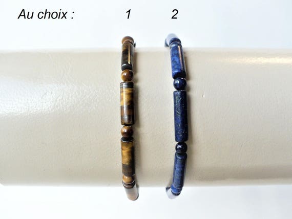 Véritable oeil de tigre pierre 8 mm Stretch Bracelet
