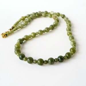 Collier Fantaisie Perles Rondes En Jade - Occasion