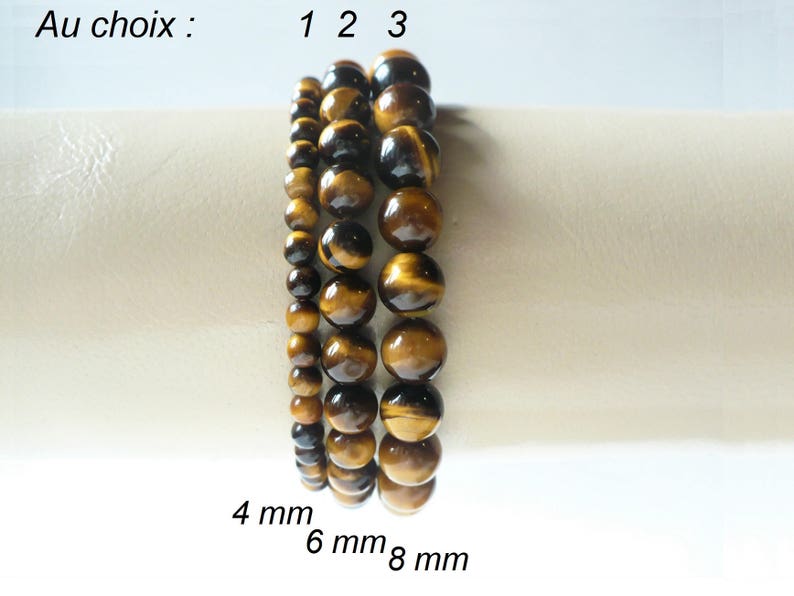 Bracelet Œil De Tigre Naturel – Perles 8 Mm Facettées & Barre Centrale – Bijou Énergétique Mixte, Protection Et Harmonie – Cadeau Lithothérapie