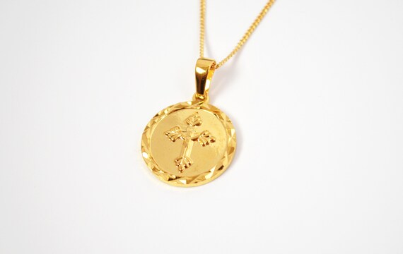 cross medallion necklace
