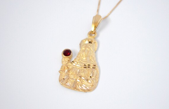 Gold Filled Saint Barbara Necklace - Saint Barbara Gold Pendant Gold Filled Saint Barbara Necklace - Saint Barbara Gold Pendant