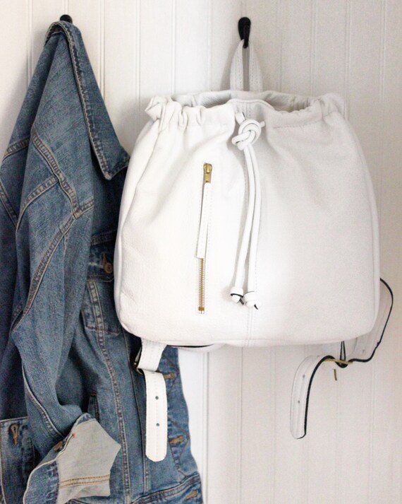 The Standard Drawstring Backpack Leather Drawstring Backpack