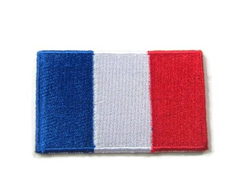 France National Flag 8mm Tricolore Stainless Steel Earrings