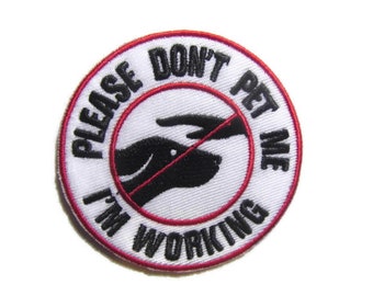 service dog do not pet patch