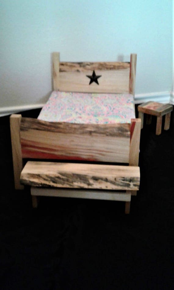 The American Girl Bedroom Set All Wood Hand Made Free Shipping