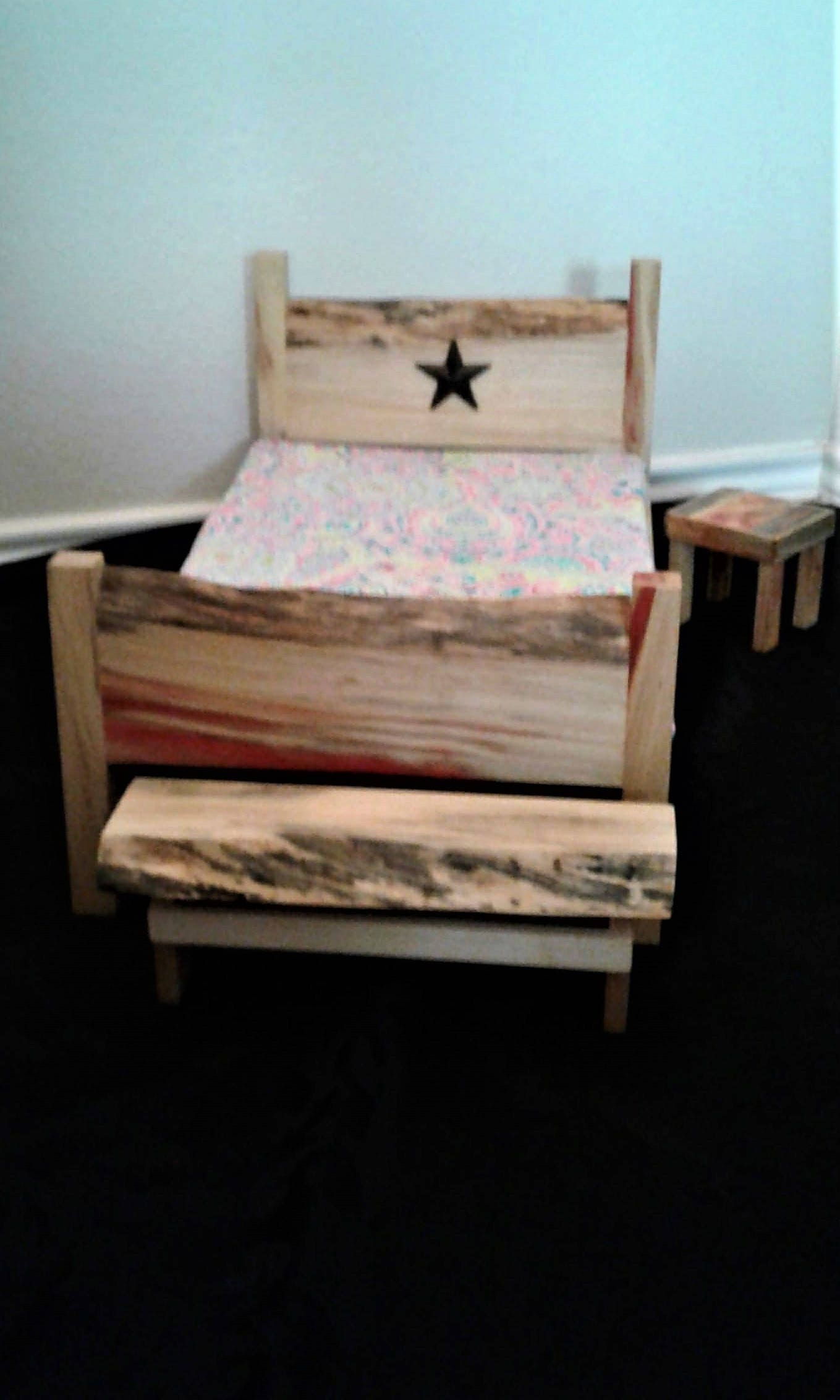 The American Girl Bedroom Set All Wood Hand Made