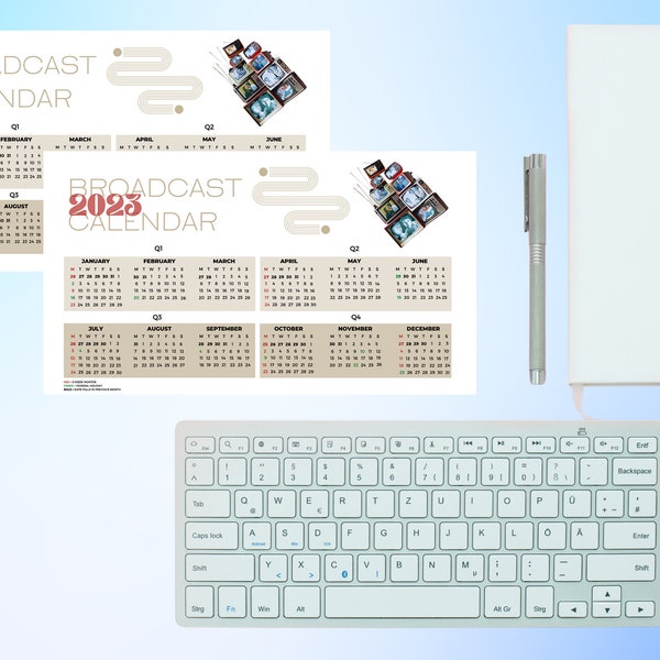 2024 Broadcast Calendar Etsy