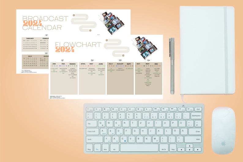 2024 Broadcast Calendar and Flowchart for Advertising Professionals and