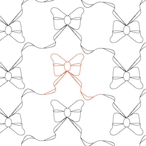 Bow Edge‑to‑Edge Quilting Design – Digital Pattern