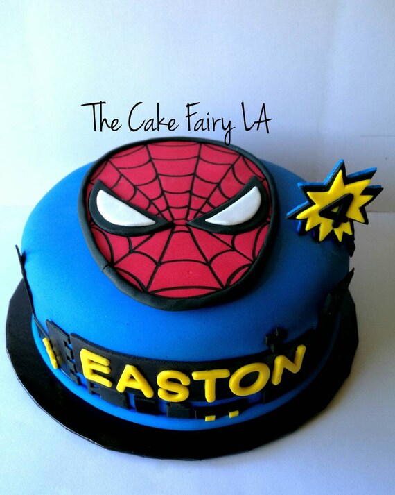 Spider Man Ironman Captain America Cake Topper Decoration Etsy
