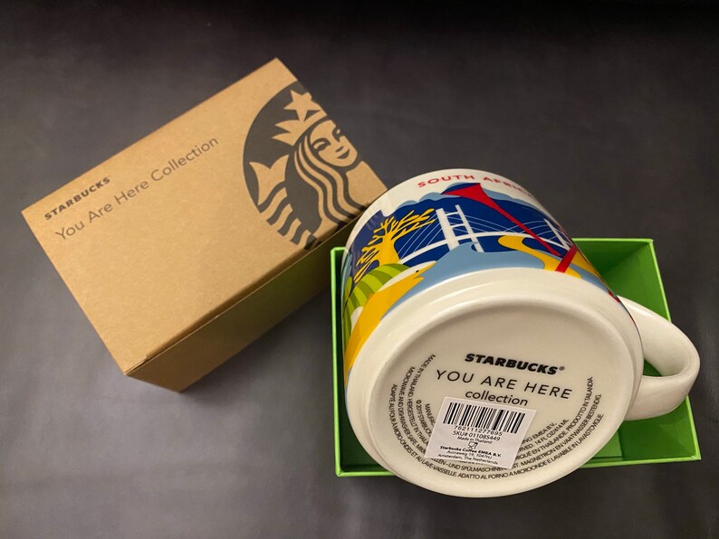 New Starbucks You Are Here Mug South Africa 14 oz with SKU Etsy