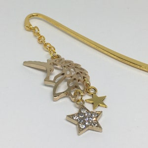 Gold Unicorn & Diamond Stars Bookmark -Treasures of Tasmania