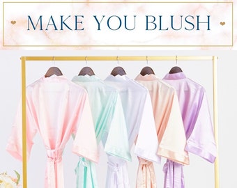 Bridal Robe | Bridesmaid Robes | Personalized Robe | Bridal Party Robes | Bridesmaid Gifts | Satin Robe | Bride Robe | Getting Ready Robe