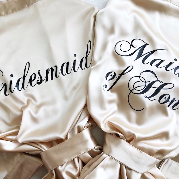 Bridesmaid Robes Set of 8 Etsy