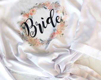 Bridesmaid Robes-Bridesmaid Gifts-Custom Wedding Robes-Robe For Bride-Satin Robes-Bridal Party Robe-Getting Ready Robes-Wedding Robes-Robes